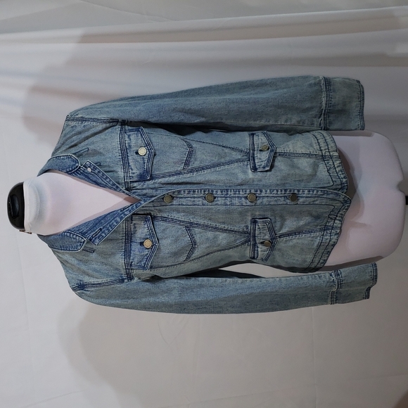 EUC Dana Buchman Blue Jean Denim Jacket Size 6 - Picture 3 of 13